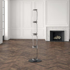 Bamboo Glass Floor Lamp