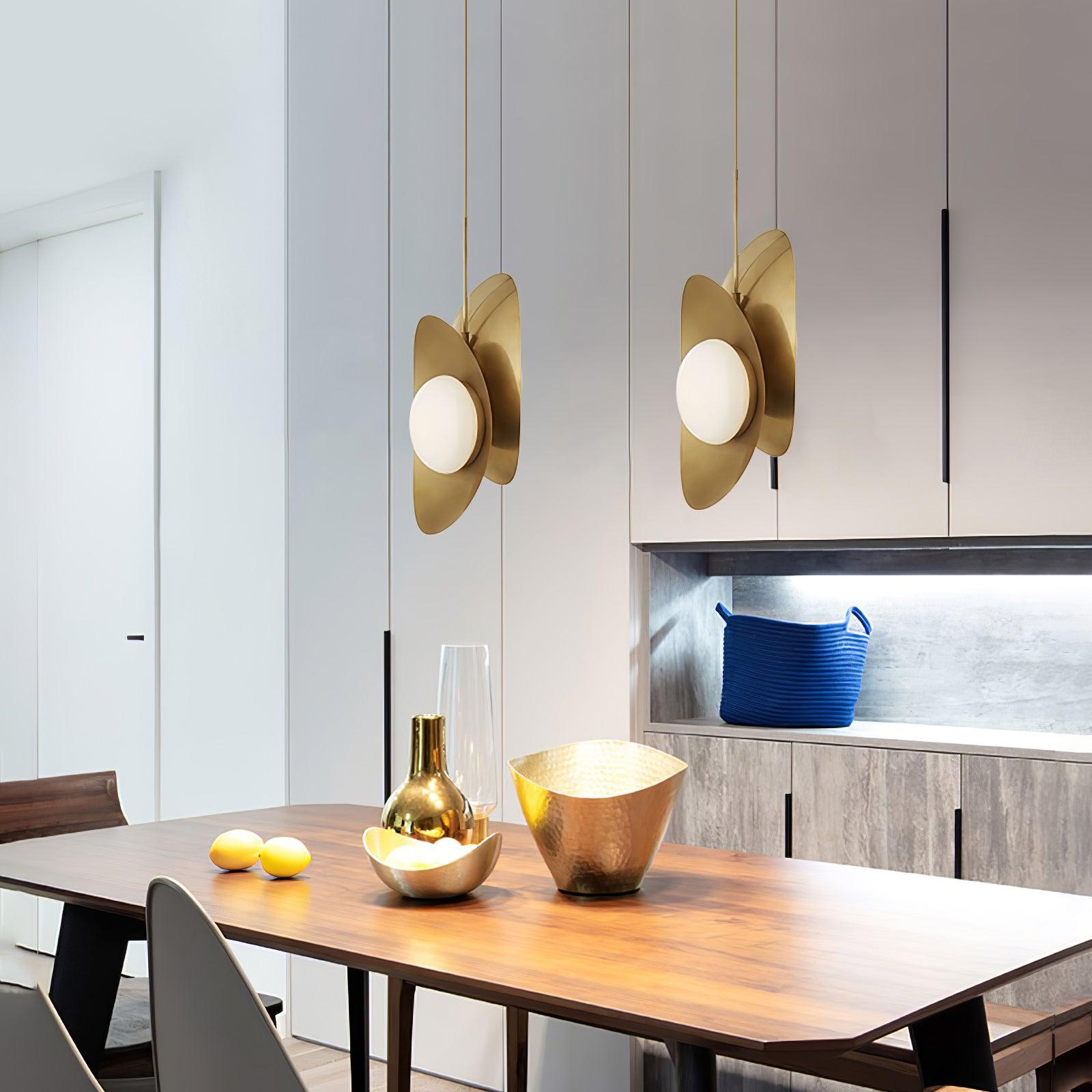 Golden Petal Pendant Lamp