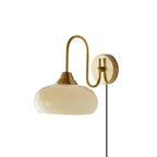 Nova Glass Plug-in Wall Lamp