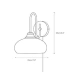 Nova Glass Plug-in Wall Lamp