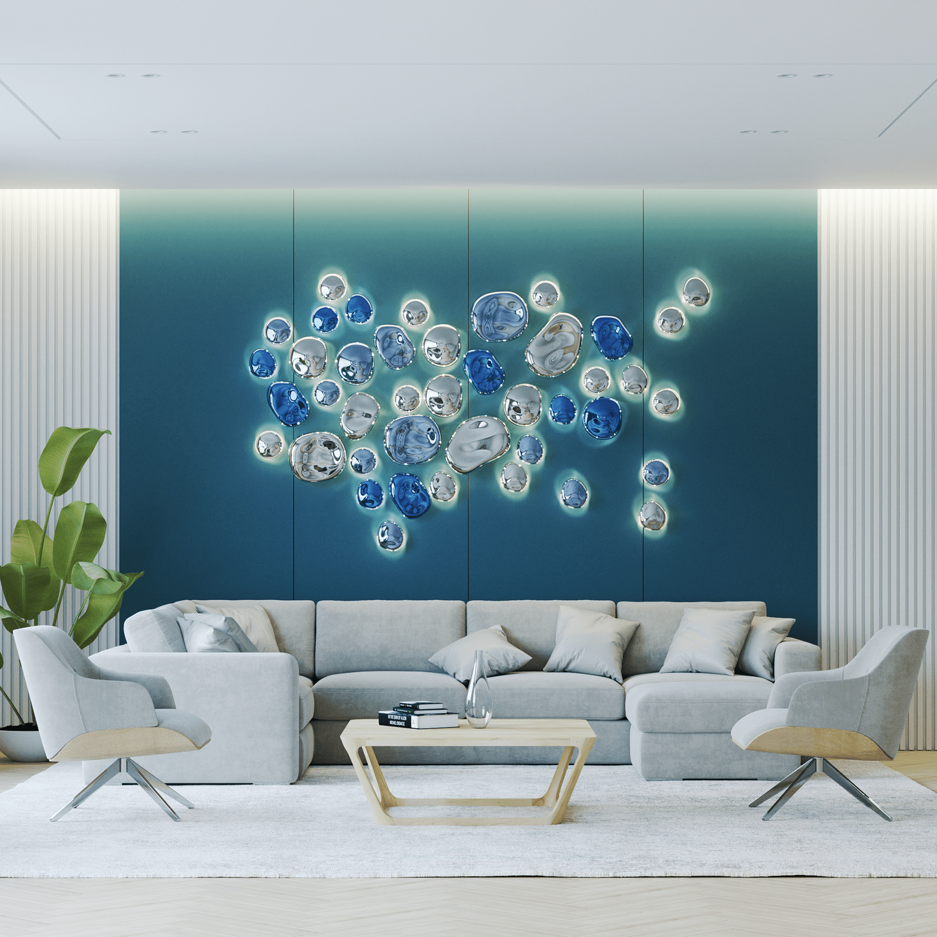 Galaxy Nuggets Crystal Wall Lamp