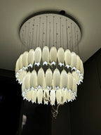 Elegant Flower Chandelier for Foyer / Staircase
