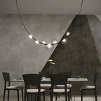 Minimalist Leather Belt Chandelier for Dining / living Room