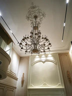 Vintage Octopus Tentacle Crystal Chandelier with K9 Crystal and Metal Finish for Living Room
