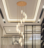 Elegant Flower Chandelier for Foyer / Staircase