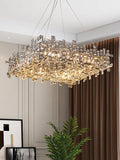 New Italian Style Light Luxury Villa Duplex Designer Luxury Crystal Chandelier for Dining / living Room /