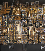 New Italian Style Light Luxury Villa Duplex Designer Luxury Crystal Chandelier for Dining / living Room /