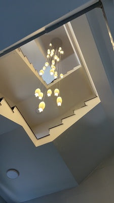 Elegant Flower Chandelier for Foyer / Staircase