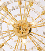 Post-Modern Light Luxury Fence Crystal Chandelier Suit for Living / dining Room