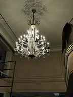 Vintage Octopus Tentacle Crystal Chandelier with K9 Crystal and Metal Finish for Living Room