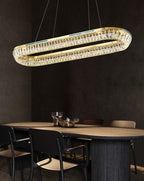 Light Luxury Creative Multi-Layer Shell Crystal Art Chandelier for Living / dining Room