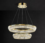 Light Luxury Creative Multi-Layer Shell Crystal Art Chandelier for Living / dining Room