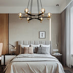 Post-Modern Light Luxury Full Brass Chandelier for Living Room / bedroom