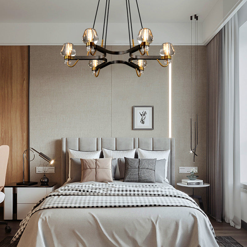 Post-Modern Light Luxury Full Brass Chandelier for Living Room / bedroom