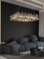 New Italian Style Light Luxury Villa Duplex Designer Luxury Crystal Chandelier for Dining / living Room /