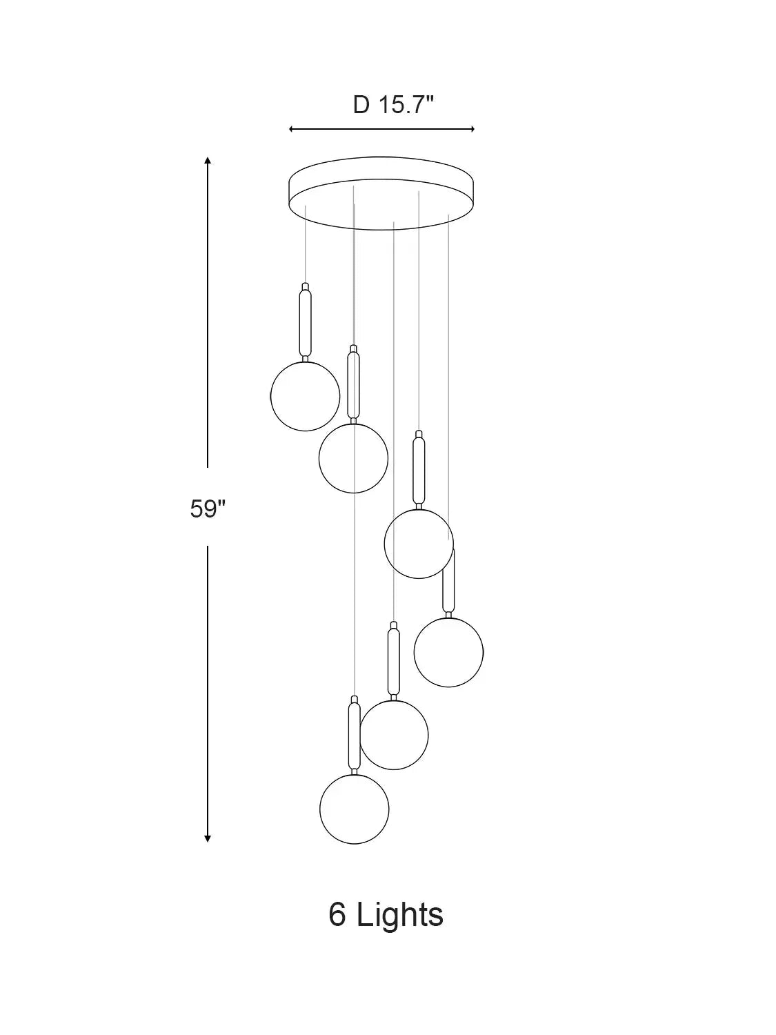 Extra Large Nordic Minimalist Long Pendant Light for Spiral Staircase / high-Ceiling Room
