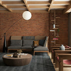 Opal Arc Floor Lamp