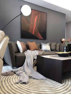 Opal Arc Floor Lamp