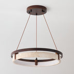 Orbit Travertine Pendant Light
