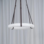 Modern Round Alabaster Chandelier for Living Room / bedroom