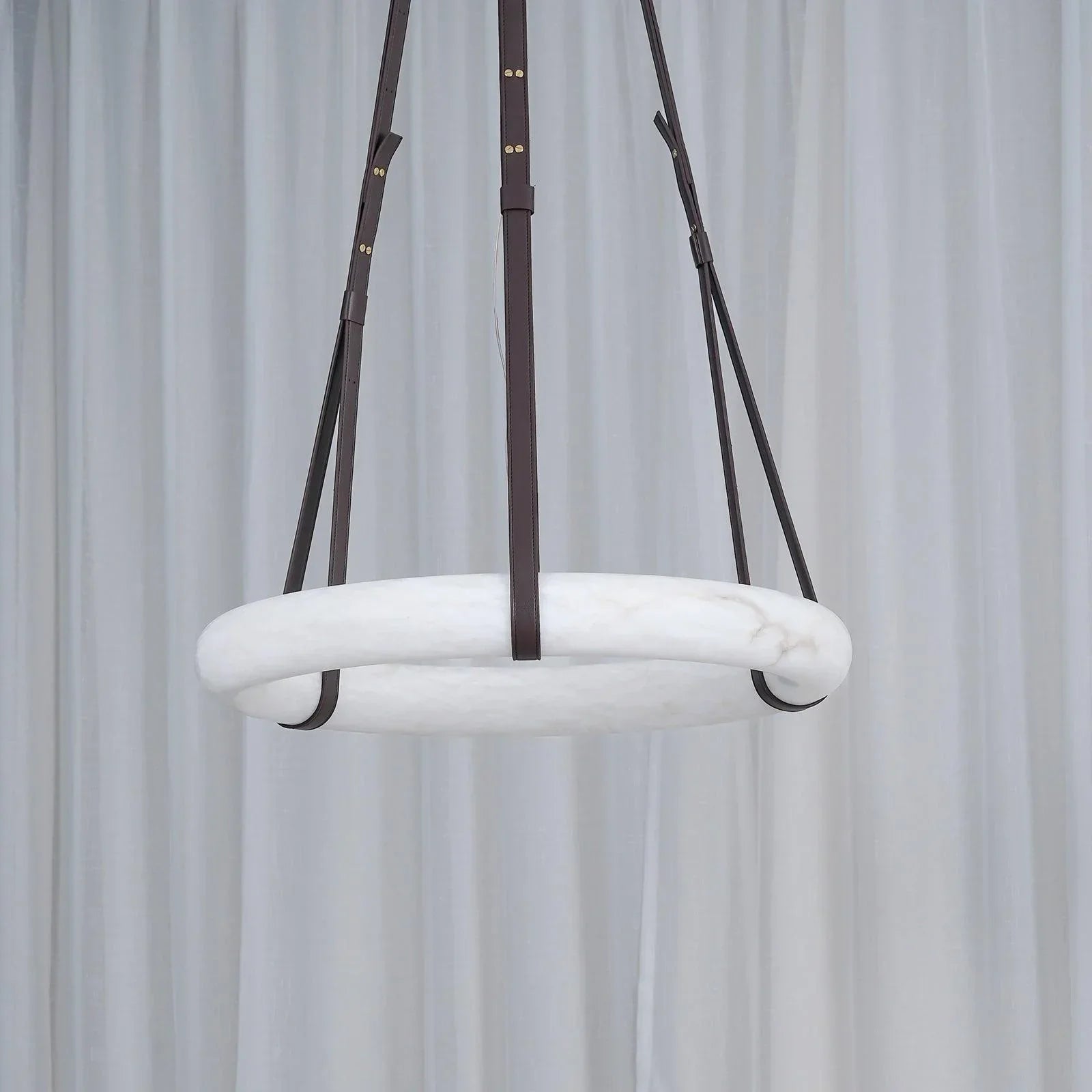 Modern Round Alabaster Chandelier for Living Room / bedroom