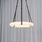 Modern Round Alabaster Chandelier for Living Room / bedroom