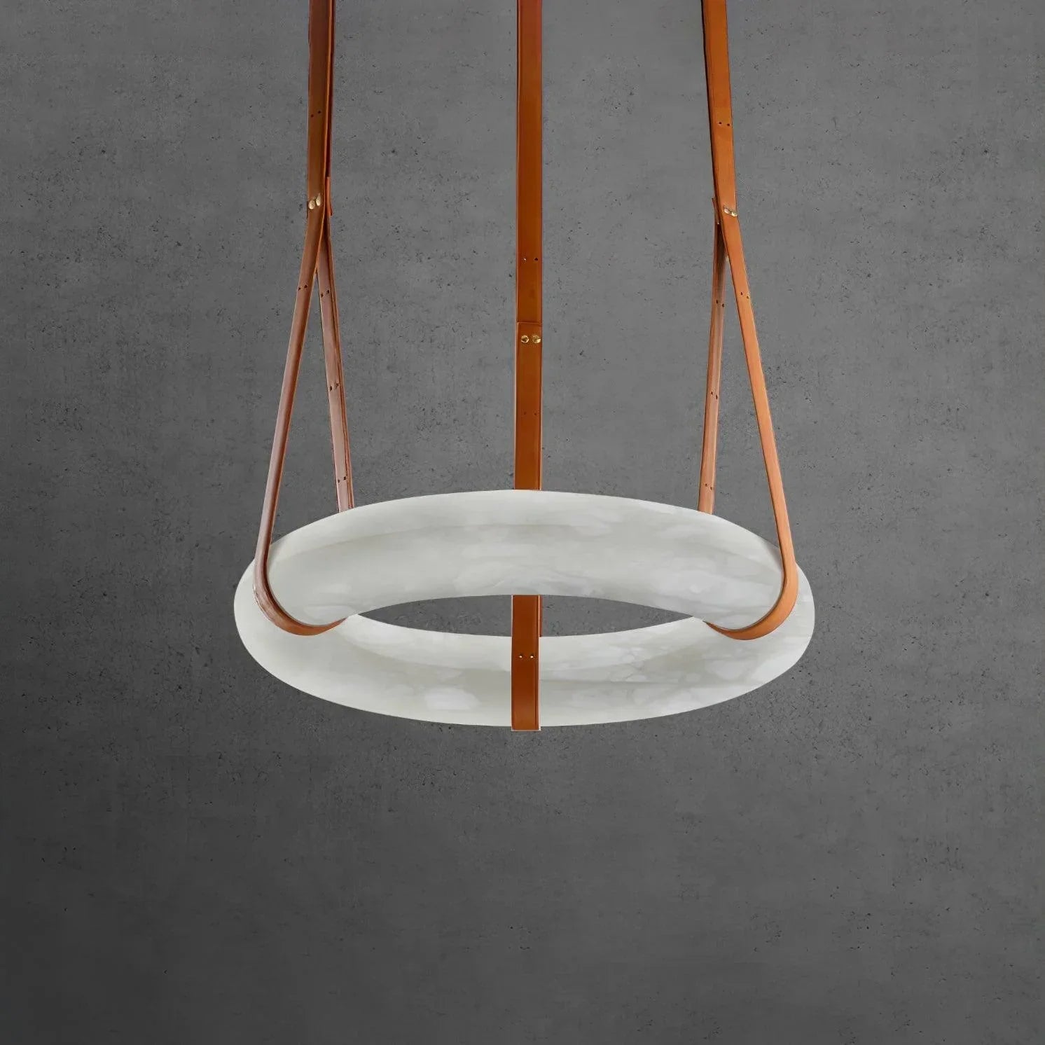 Modern Round Alabaster Chandelier for Living Room / bedroom