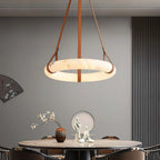 Modern Round Alabaster Chandelier for Living Room / bedroom