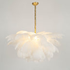 Ostrich Feather Chandelier