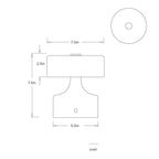 Verglas Mini Rechargeable Accent Lamp PAC11 technical dimension drawing