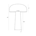 Williams Desk Lamp PDC07 technical dimension drawing