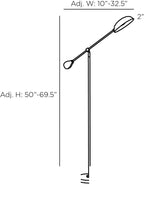 Alaric Floor Lamp PFC15 technical dimension drawing