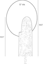 Eclipse Accent Lamp PTC42 technical dimension drawing