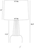 Arlington Table Lamp PTC60-673 technical dimension drawing