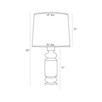 Woodrow Table Lamp PTI01-SH010 technical dimension drawing