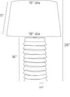 Frasier Table Lamp PTI20-913 technical dimension drawing
