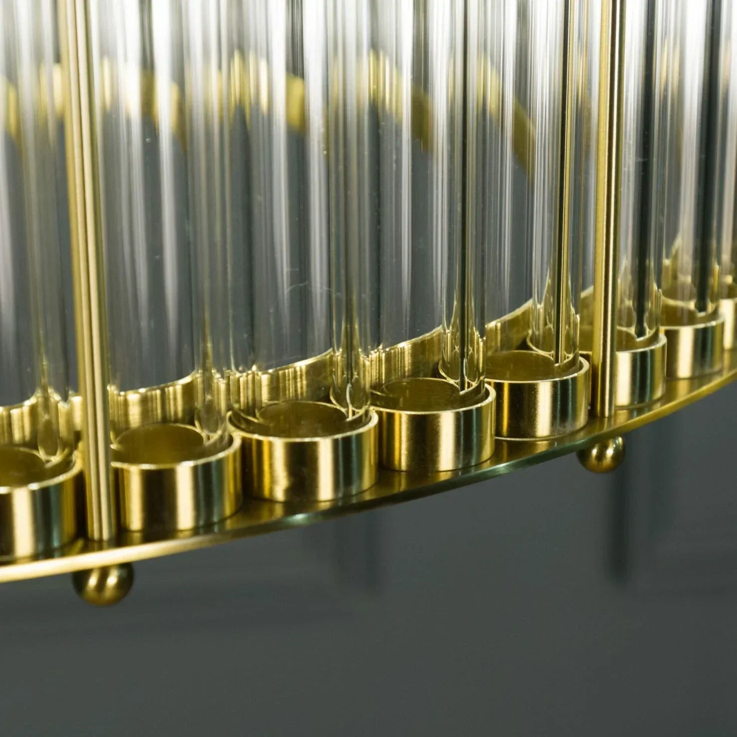 Triple Monza 9-Light Glass Chandelier