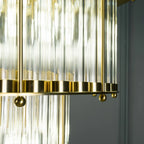 Triple Monza 9-Light Glass Chandelier