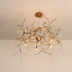 Palwa Branch Brass Crystal Chandelier