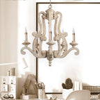 Parrotuncle Wooden Candle Chandelier