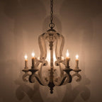 Parrotuncle Wooden Candle Chandelier