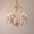 Parrotuncle Wooden Candle Chandelier