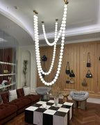 Pearl Necklace Balls Chandelier