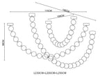 Modern Creative Pearl Necklace Chandelier for Living Room / staircase / foyer / entryway