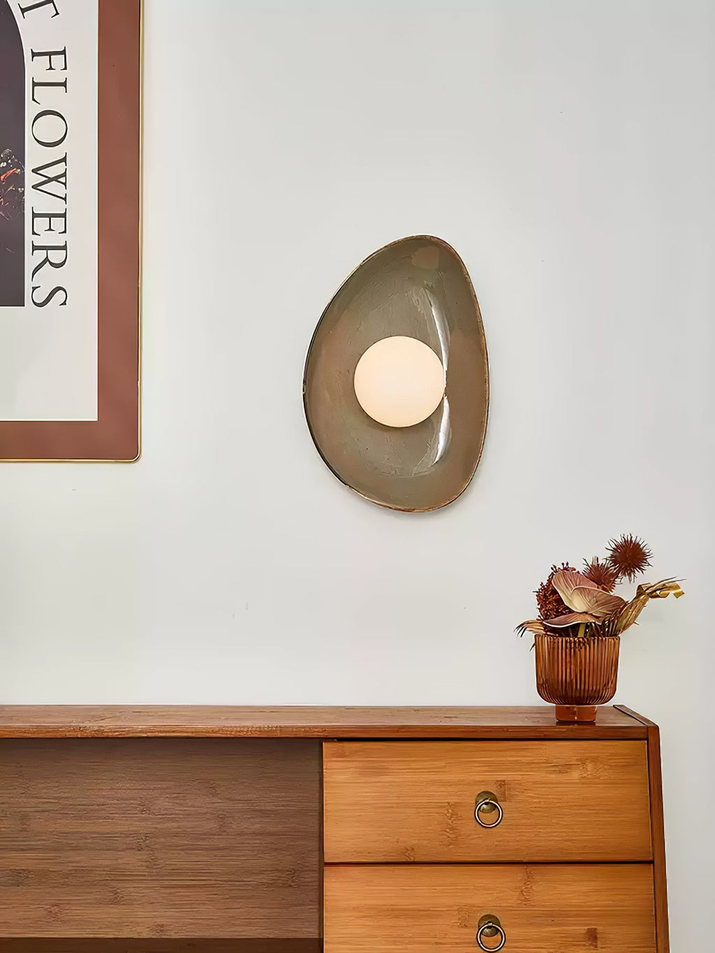 Pebble Disc Wall Light