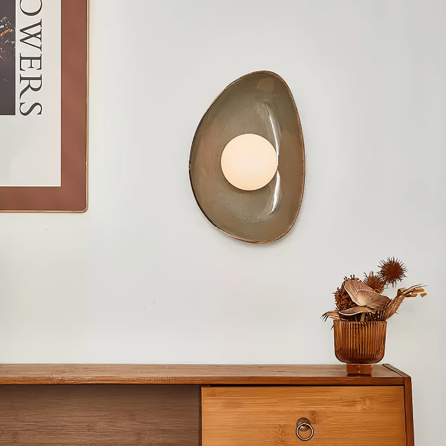 Pebble Disc Wall Light