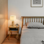 Pebble Wood Table Lamp