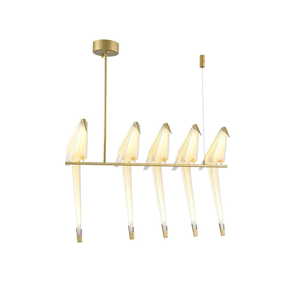 Paper Crane Bird LED Chandelier
