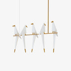 Paper Crane Bird LED Chandelier