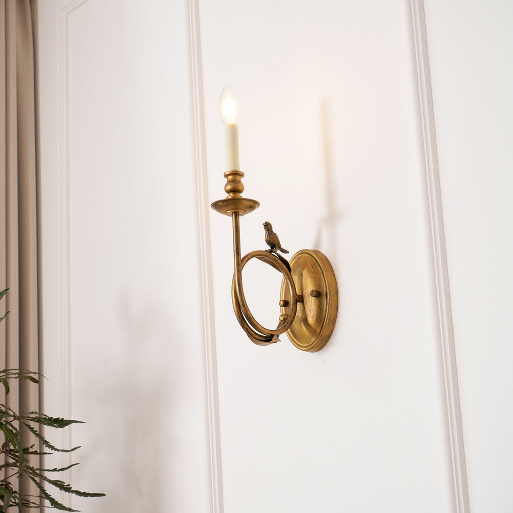 Perching Bird Sconce